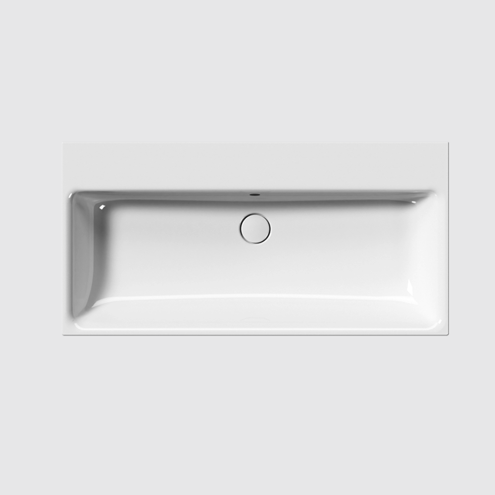 GSI Nubes X 100 x 50 Single Wall Mounted Basin ( Gloss White )