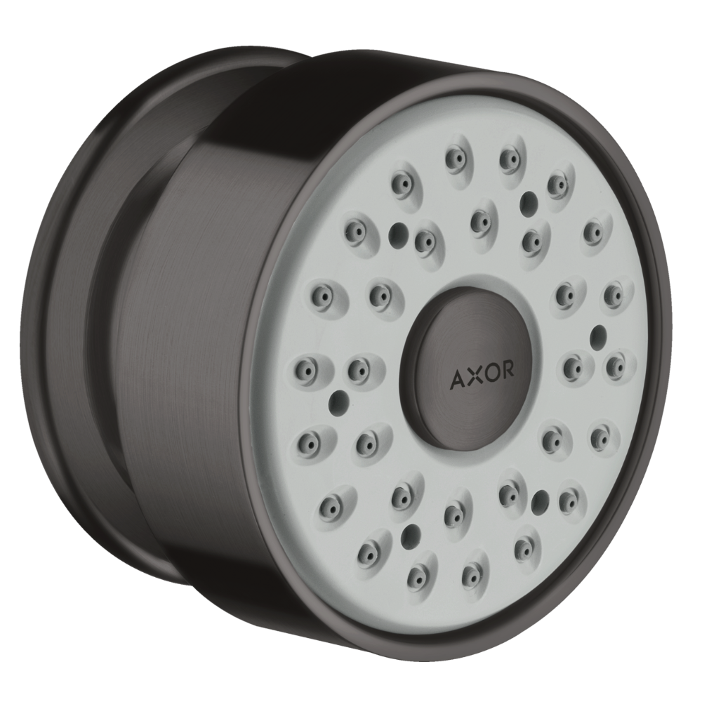 Shower head with AXOR branding on a white background