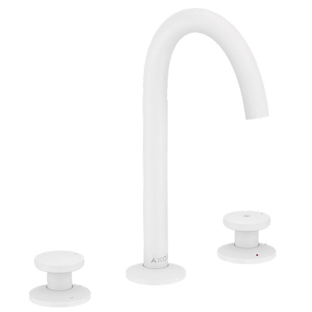 White AXOR kitchen faucet on a white background