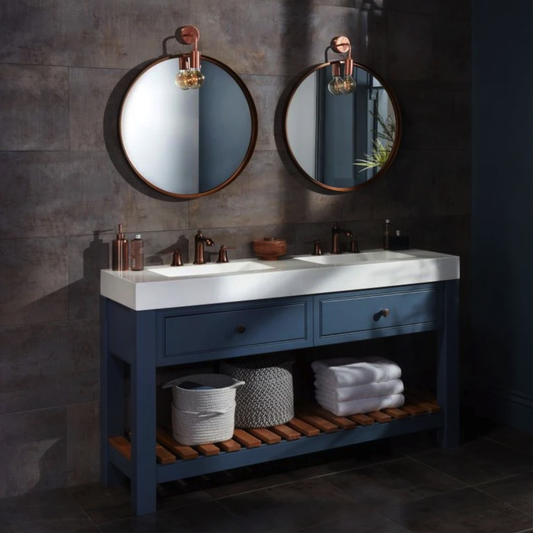 Burbidge Langton 1460mm Double Washstand Drawer Unit with Cast Mineral Washbasin 2