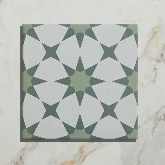 Ca'Pietra Atlas Porcelain Tile 20 x 20cm  green