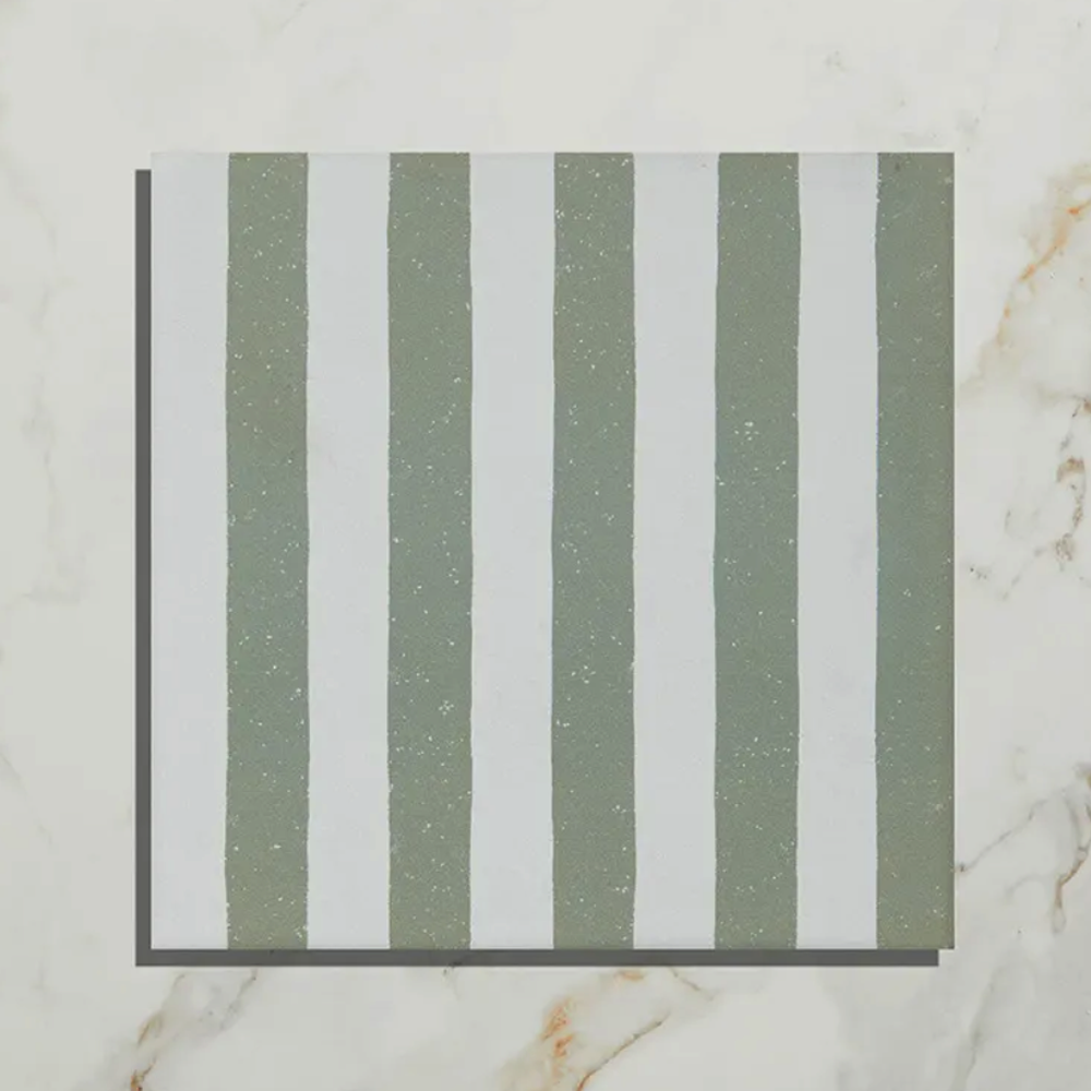 Ca'Pietra Deck Chair Porcelain 20 x 20cm sage