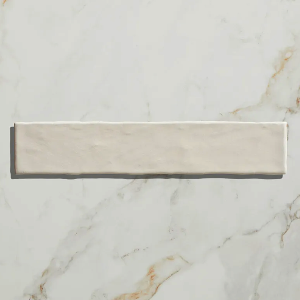 Rectangular marble tile on a marble surface