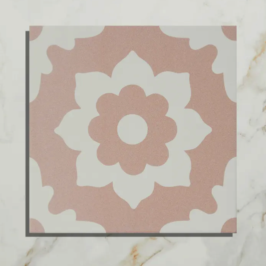 Ca'Pietra Floris Porcelain Tile 20 x 20cm  rose 2