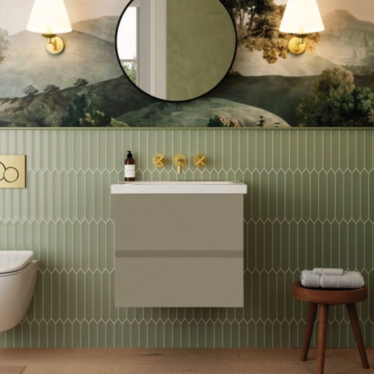 Catalano Alvea Wall-Hung Vanity Unit & Basin Matt Stone 600