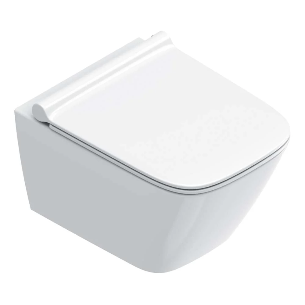 Catalano Green 50 Wall Hung Toilet, 500 x 370mm 4.5l Flush Glossy White 3