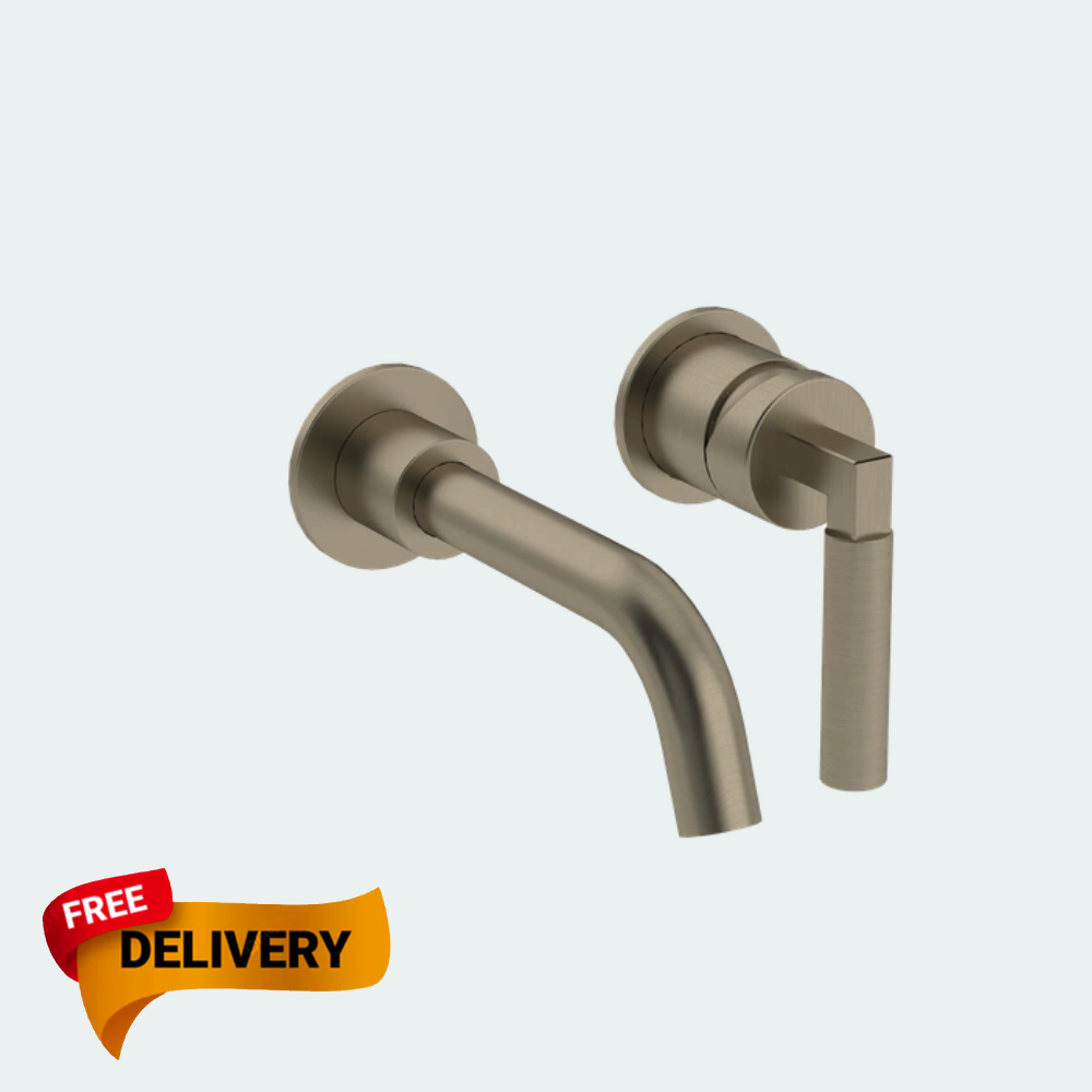 Coalbook Zurich 2TH Wall Mounted Basin Mixer ZU1007 nickel