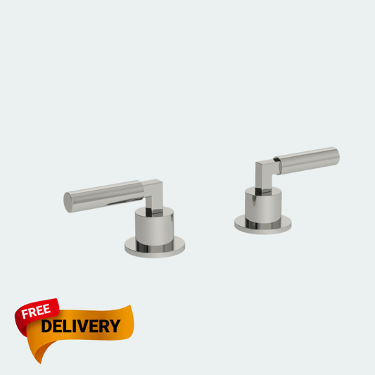 Coalbook Zurich Deck Mounted ON/OFF Valves - Pair ZU2112 chrome