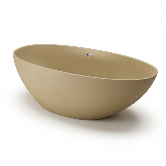 Crema Emporio Bagno Corto 150 Surface Freestanding Stone White & Colour Bath