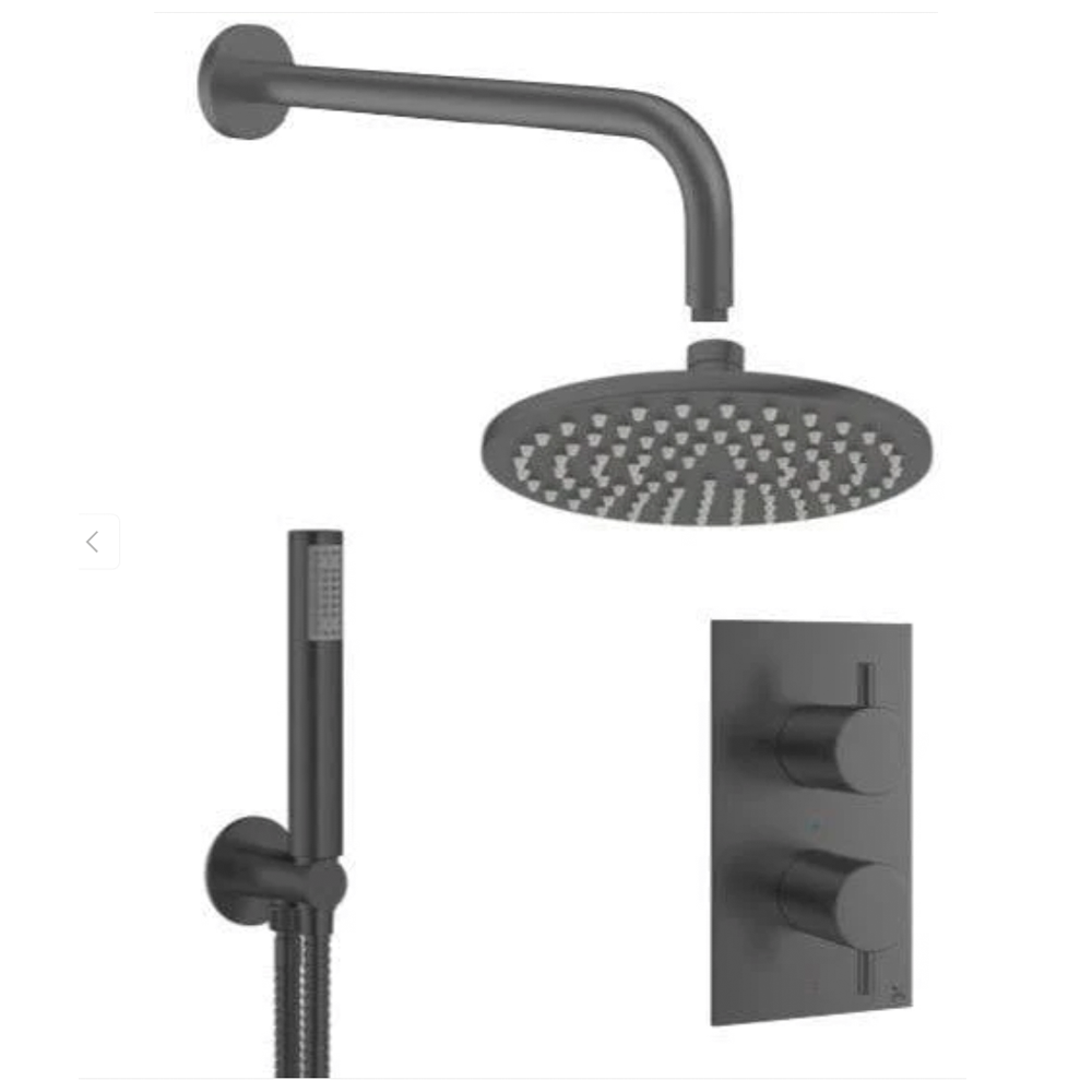 Crosswater MPRO Crossbox 2 Outlet Shower Bundle + Pencil Handset slate