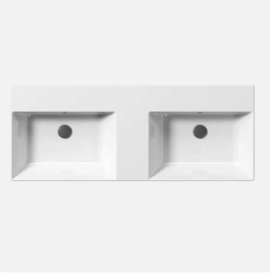 GSI Kube X 120 x 47 Double Wall Mounted Basin