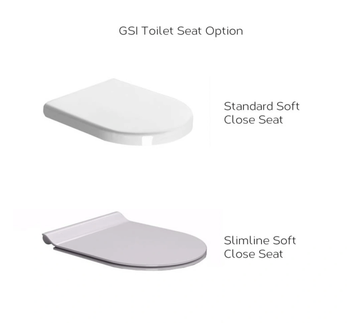GSI Pura 55 Rimless Wall Hung Toilet & Soft Close Seat