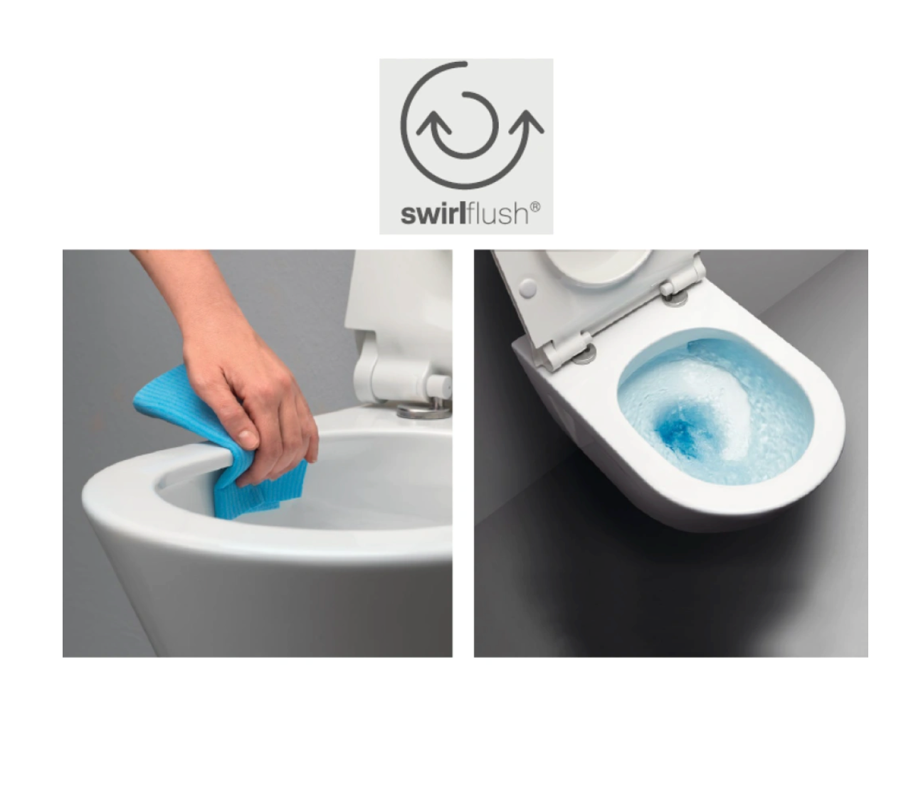 GSI Pura 55 Rimless Wall Hung Toilet & Soft Close Seat