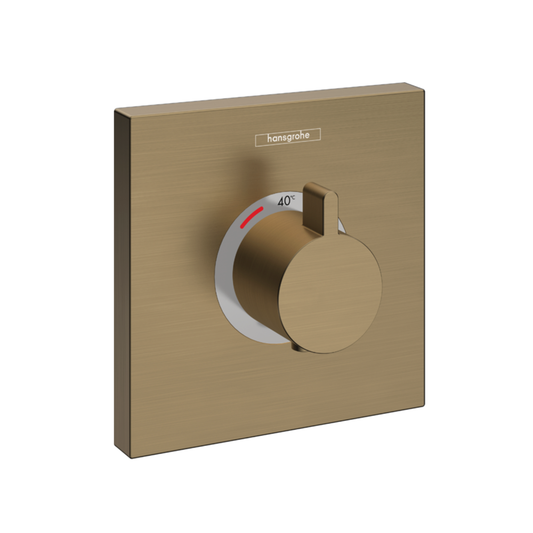 Hansgrohe ShowerSelect Thermostatic mixer HighFlow for concealed installation bronze