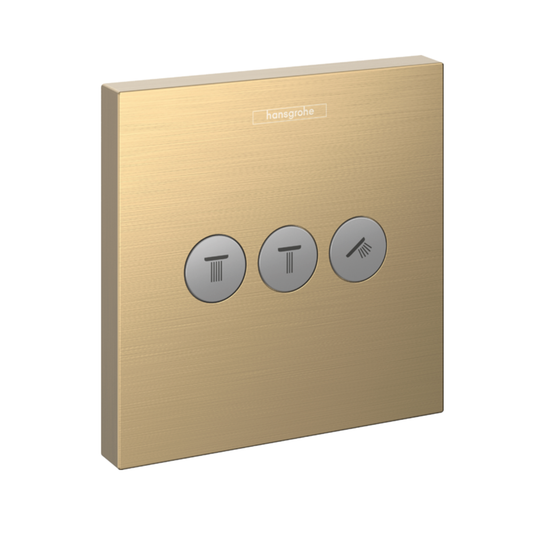 Hansgrohe ShowerSelect Valve for concealed installation for 3 outlets bronze