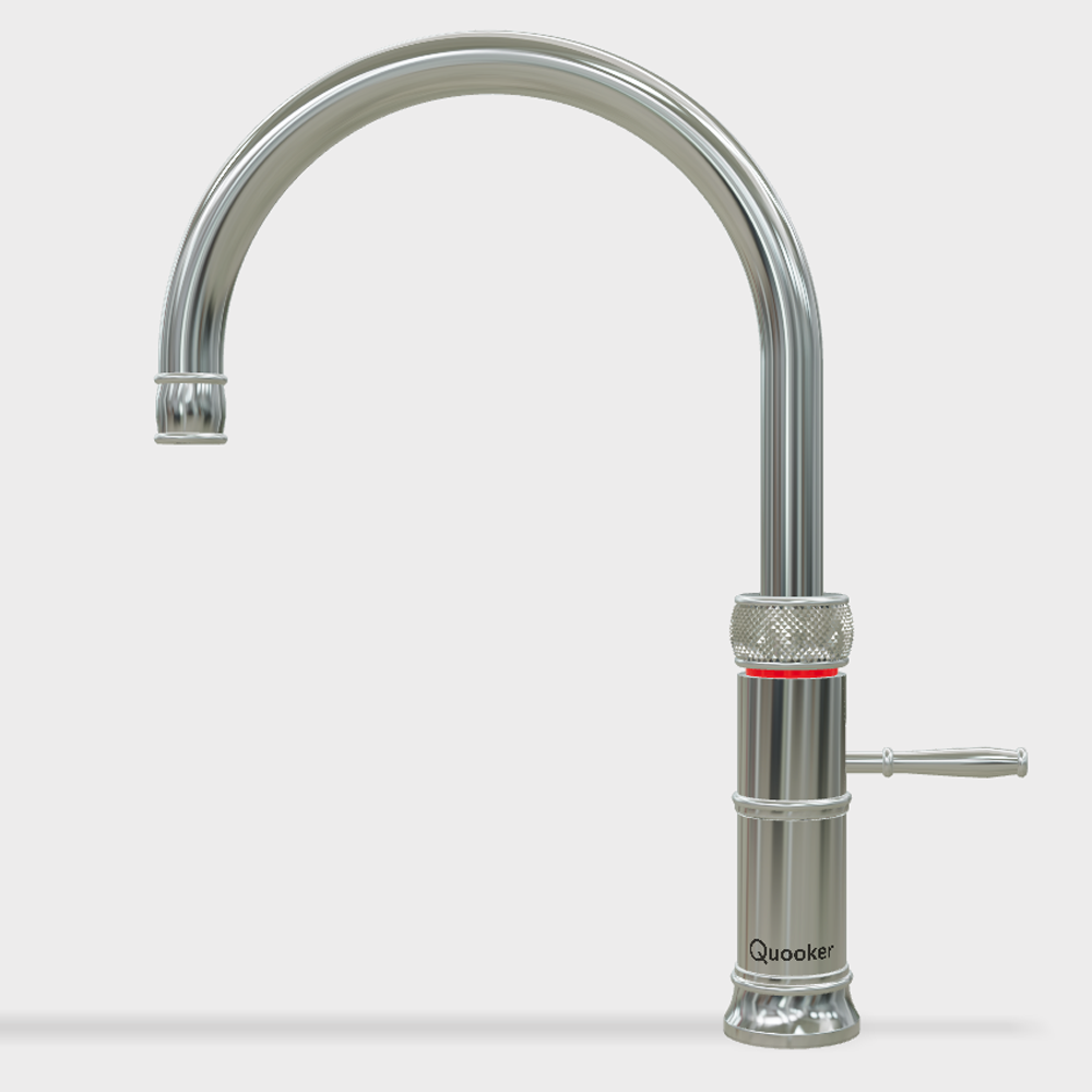Quooker Classic Fusion Round Boiling, Hot and Cold Water chrome
