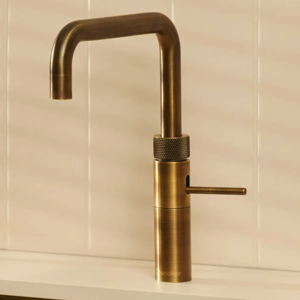 Quooker Fusion Square Boiling hot and Cold Tap brass