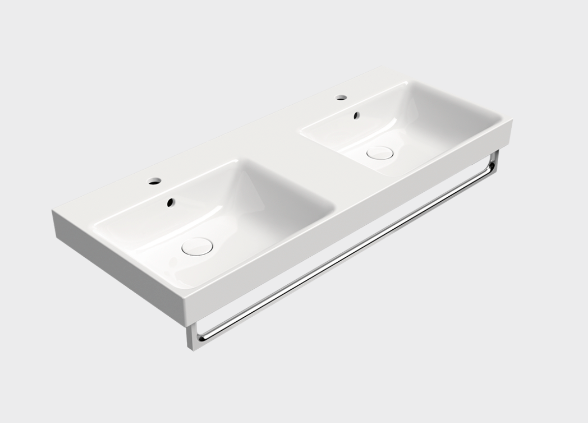 GSI Nubes X 120 x 50 Double Wall Mounted Basin