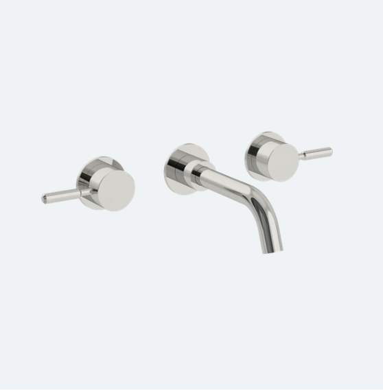 Coalbook Domo 3TH Wall Mounted Basin Mixer with Boss (165mm Spout) DO1018 chrome