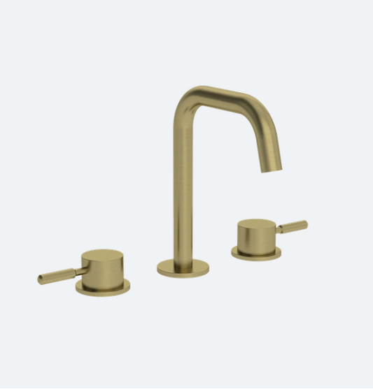 Coalbrook Domo 3TH Deck Mounted Basin Mixer Angled Fixed Spout DO1005 ( 4 Colours Available )