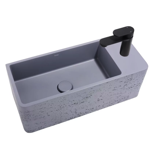 Whitebirk Sink Company Galini Kréte Bathroom Basin Sink grey blue