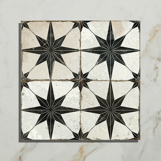 Ca'Pietra Portare Spitalfields Ceramic Retro Tile black 2