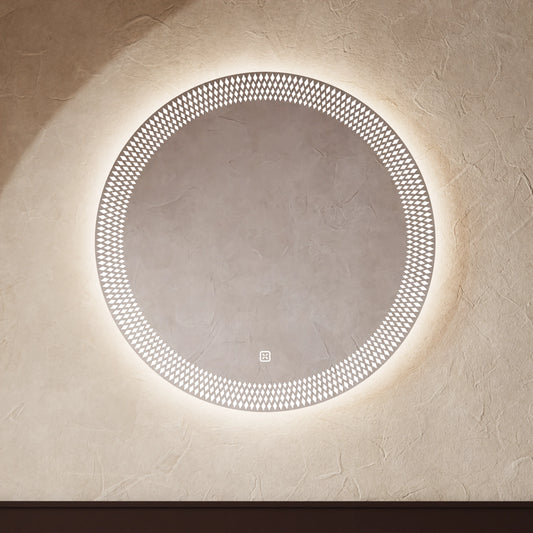 Crosswater Canvass Illuminated Mirror 600mm round