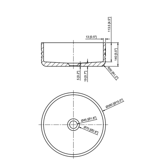 Whitebirk Sink Company Margarites Kréte Bathroom Basin Sink