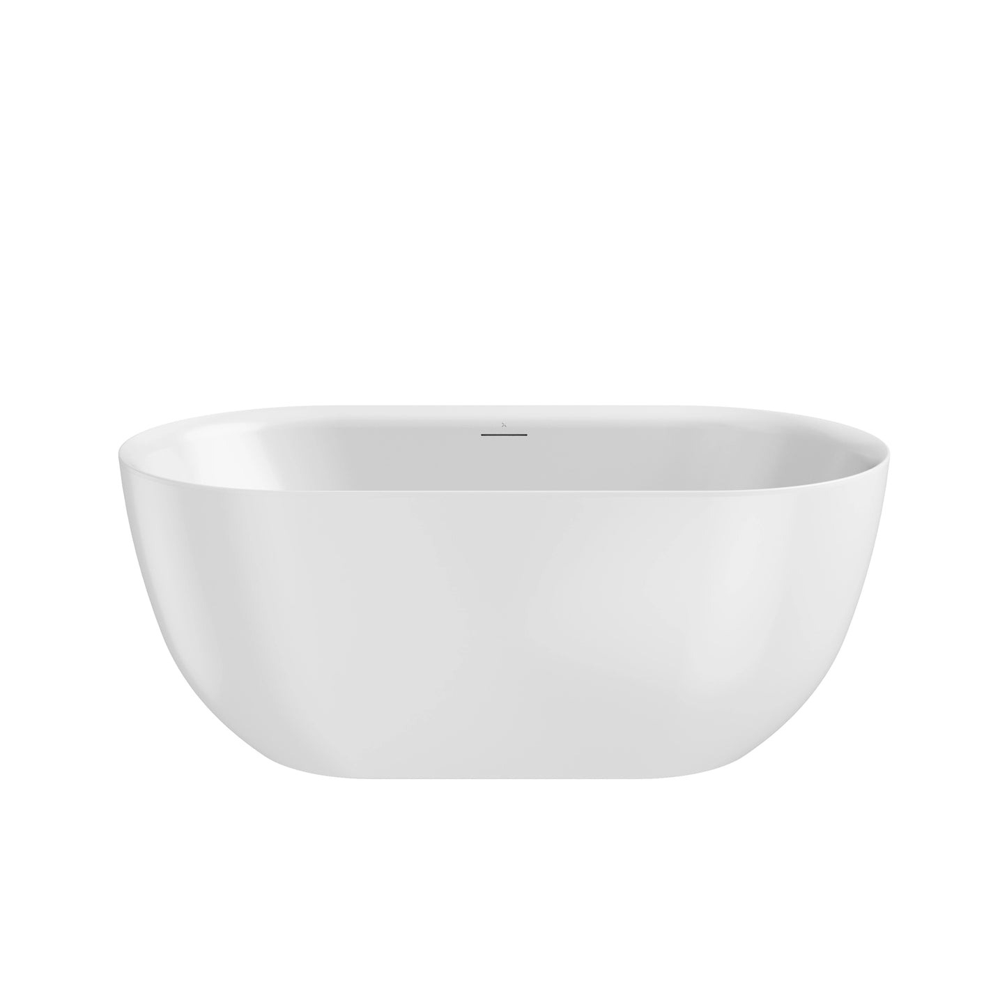 Crosswater Cerus freestanding bath in gloss white, grande 1690 x 780 mm