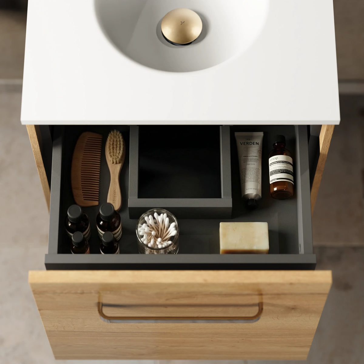 Crosswater Infinity Anthracite Internal Drawer