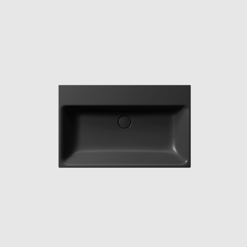 GSI Nubes X 80 x 50 Single Wall Mounted Basin ( Matt Black )