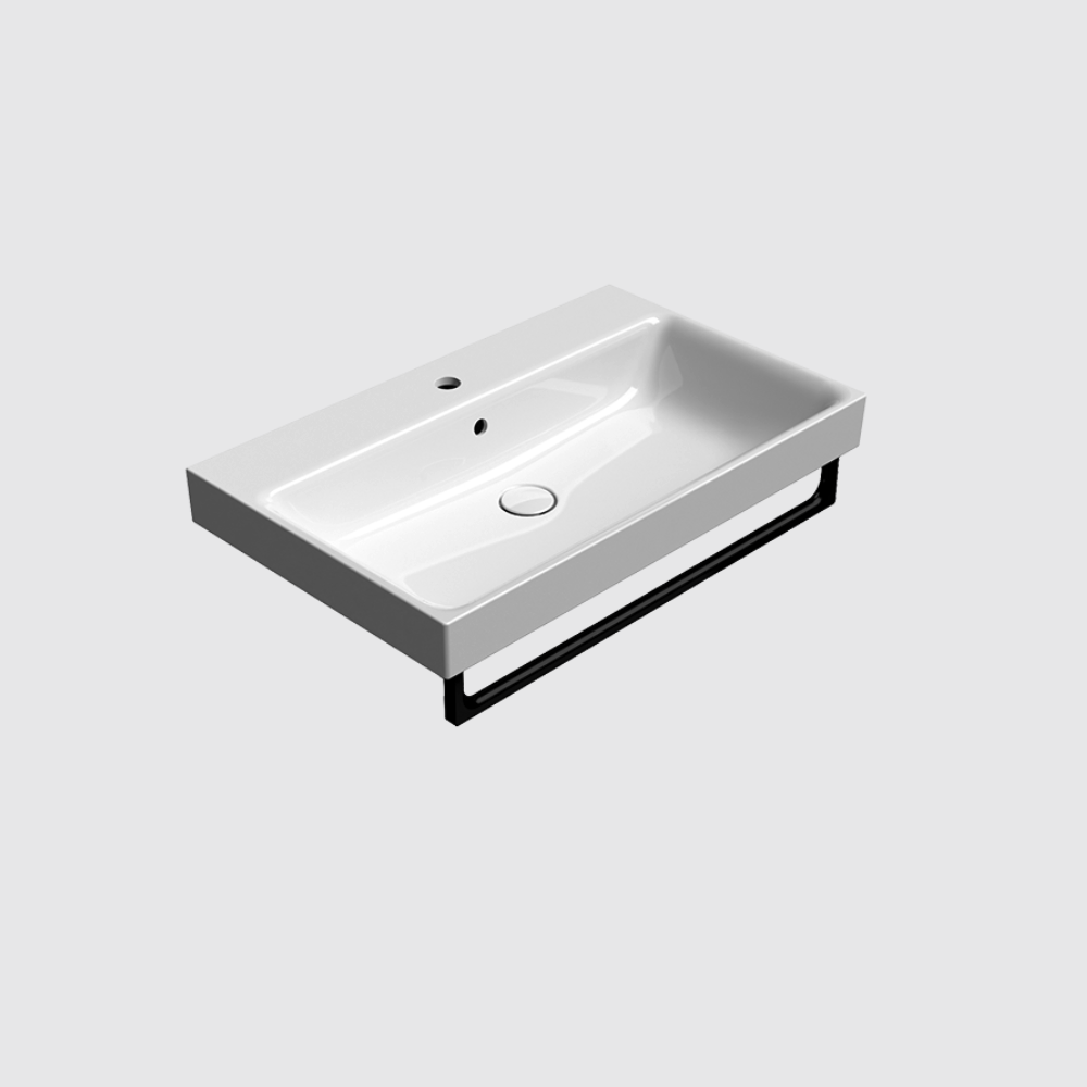 GSI Nubes X 80 x 50 Single Wall Mounted Basin ( Gloss White )