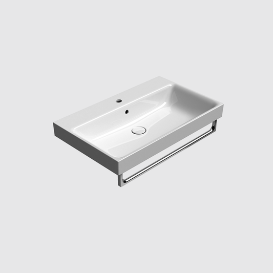 GSI Nubes X 80 x 50 Single Wall Mounted Basin ( Gloss White )