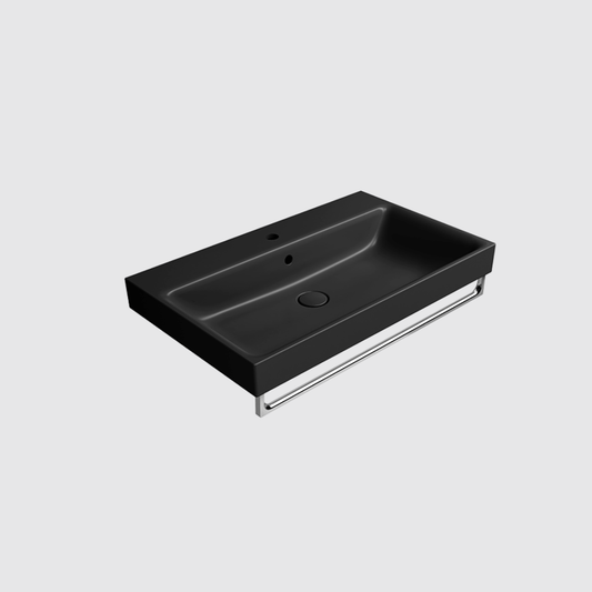 GSI Nubes X 80 x 50 Single Wall Mounted Basin ( Matt Black )