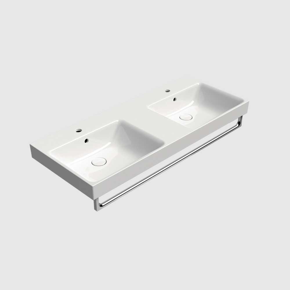 GSI Nubes X 120 x 50 Double Wall Mounted Basin