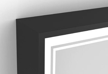 Origins Living Astoria LED Mirror in Matt Black