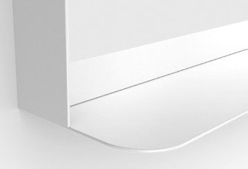 Origins Living City Mirror with Shelf in Matt White