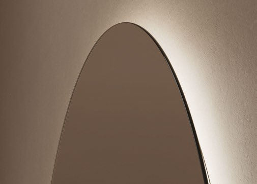 Origins Living Claris Oval Cut LED Mirror detail