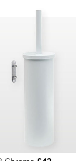 Origins Living Flip Toilet Brush Wall Mounted in Matt White