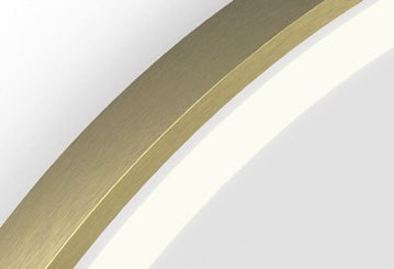 Origins Living Lomax Light Capsule LED Mirror in Brushed Brass