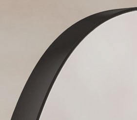 Origins Living Oslo Barrel Mirror in Matt Black