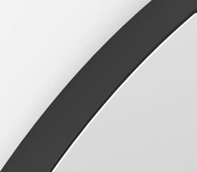 Origins Living Oslo Round Mirror in Matt Black
