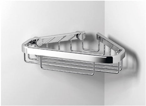 Origins Living Sonia Small Corner Shower Basket in Chrome