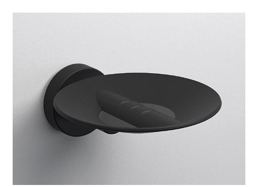 Origins Living Tecno Project Metal Soap Dish in Matt Black