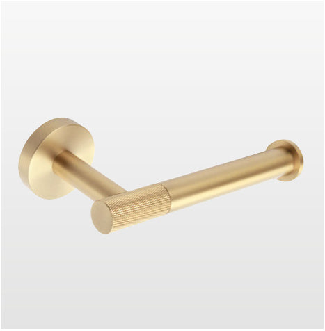 Origins Living Turner Open Toilet Roll Holder in Brushed Brass
