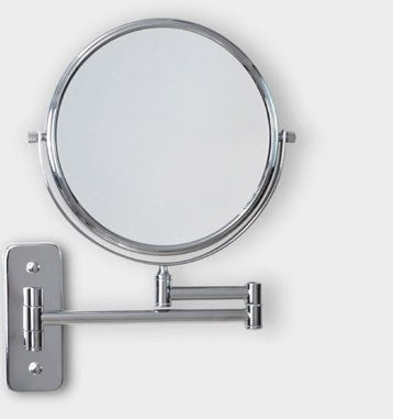 Origins Living Gedy 5x Magnifying Suction Mirror in a bathroom setting