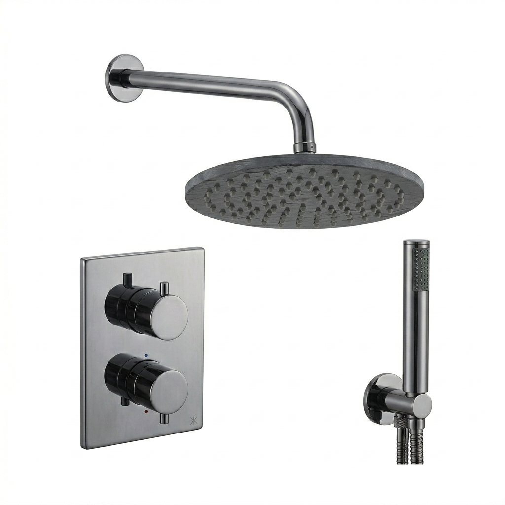 Crosswater Crossbox 2 Outlet Shower Bundle & Pencil Handset | Various Colourways