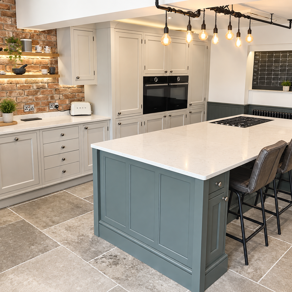 A Traditional Kitchen Built for a Whole Room