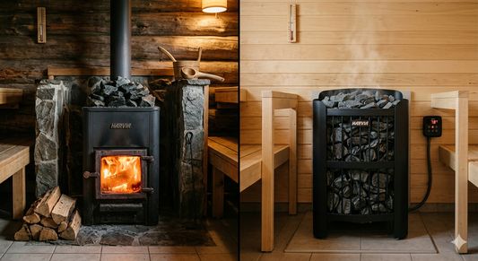 Wood Burning vs Electric Sauna Heaters | Harvia Guide | Home of Clay