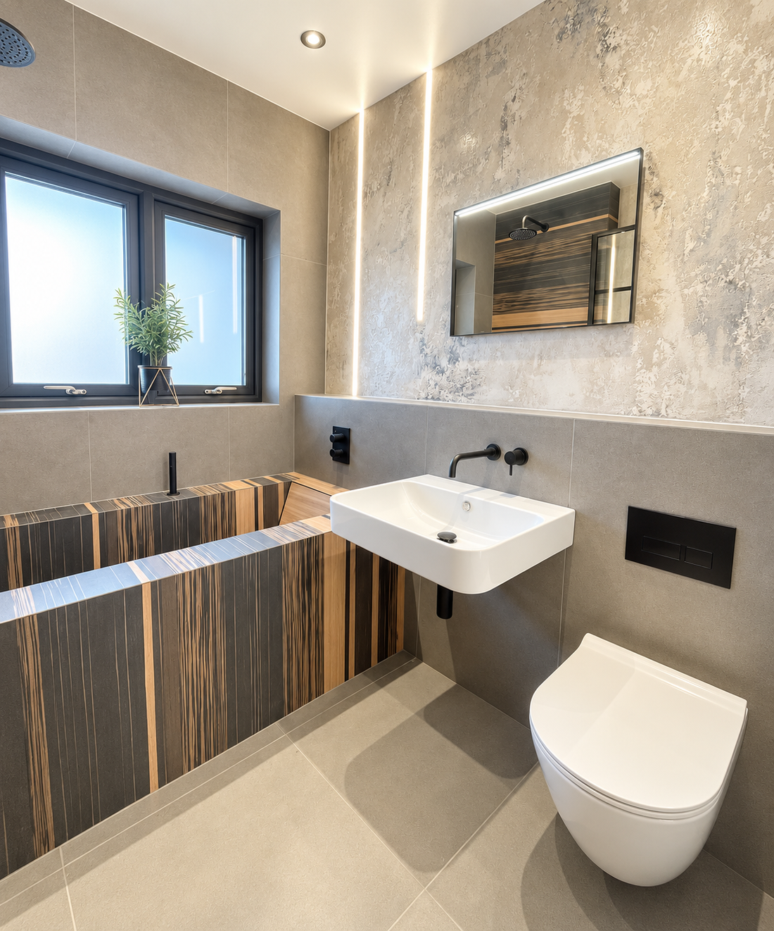 A Bespoke Bath Cut from a Single Slab